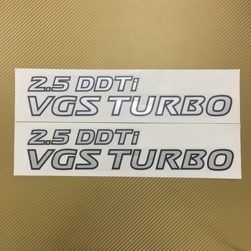 สติ๊กเกอร์-2-5-ddti-vgs-turbo-ติดข้างประตู-นาวารา-np-300-หนึ่งชุดมีสองชิ้น