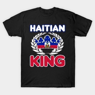 [S-5XL] เสื้อยืด พิมพ์ลายธง Haiti Flag Haitian King สําหรับผู้ชาย 465564