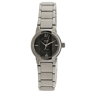 Casio นาฬิกาข้อมือผู้หญิง สายแสตนเลส รุ่น LTP-1230D-1 (Black)