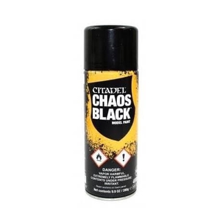 [Citadel] :SPRAY: CHAOS BLACK (400ML) - สีสเปรย์สำหรับพ่นรองพื้นโมเดล