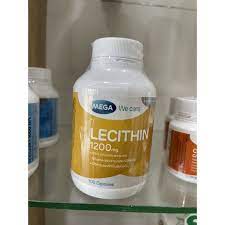 mega-lecithin-1200-mg-สารสกัดจากถั่วเหลือง-100-แคปซูล