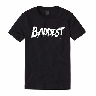 เสื้อยืดโอเวอร์ไซส์เสื้อยืด พิมพ์ลายการ์ตูน Ronda Rousey "Baddest" แฟชั่นฤดูร้อน สําหรับคนรักยิมS-3XL