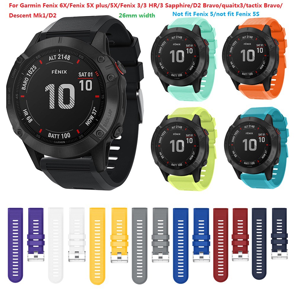 ภาพหน้าปกสินค้าสายนาฬิกาข้อมือสําหรับสายนาฬิกาข้อมือสําหรับ Garmin Fenix 6 X / 6 X Pro / Fenix 5 X Plus / Fenix3 / 3 Hr / 3มม