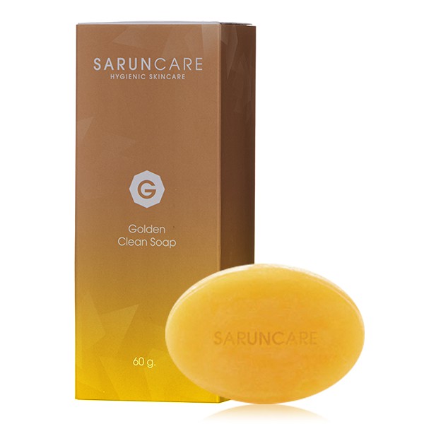 แพ็คคู่-saruncare-golden-clean-soap-60g-สบู่-ทองคำ-ศรัณย์แคร์