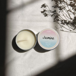 (Jasmine)​ Soy wax candle เทียนหอมตลับน่ารักกลิ่นมะลิ 30 g 50g