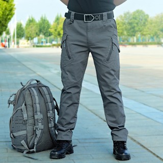 สินค้า ร้อน IX9 กางเกงยุทธวิธีผู้ชายหลวมกลางแจ้ง Archon ผ้าฝ้าย Multi-pocket ยืด  กางเกงยุทธวิธีกางเกงกีฬา