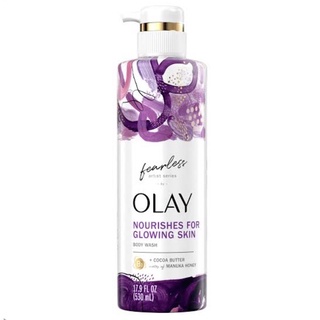 Olay Fearless Artist Series Nourishing Moisture Body Wash with Cocoa Butter &amp; Notes of Manuka Honey 530ml.