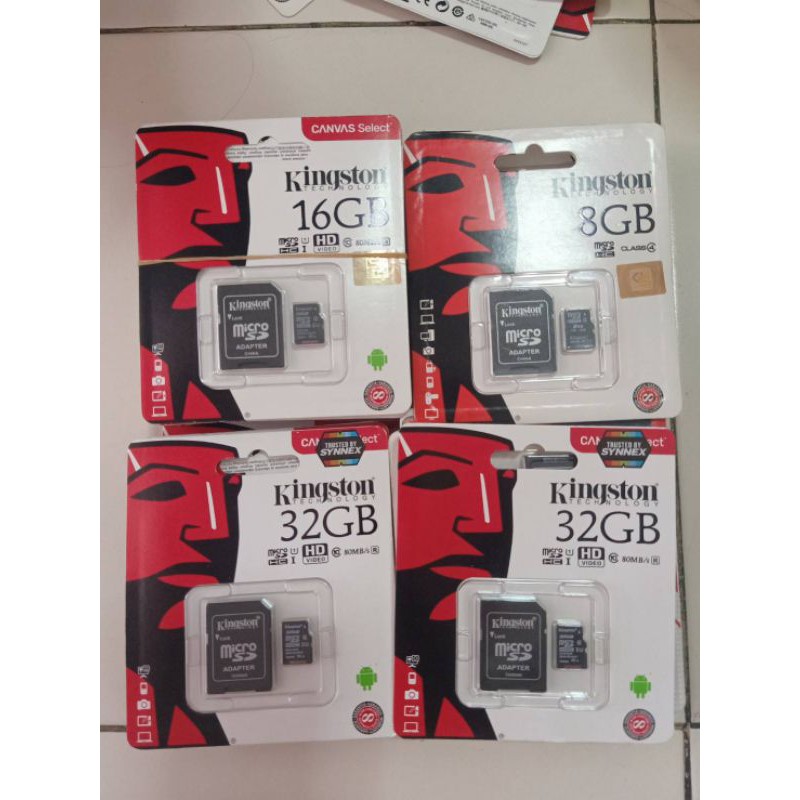 ภาพหน้าปกสินค้าKingston (ของเเท้) Kingston 8GB/16GB/32GB Memory Card Micro SD32GB Class 10 รับประกันของเเท้ห้าปี จากร้าน ab_accessories บน Shopee