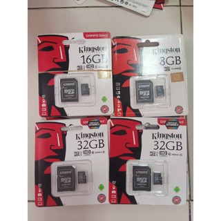 ภาพหน้าปกสินค้าKingston (ของเเท้) Kingston 8GB/16GB/32GB Memory Card Micro SD32GB Class 10 รับประกันของเเท้ห้าปี ซึ่งคุณอาจชอบราคาและรีวิวของสินค้านี้