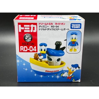Dream Tomica  RD-04 Donald Duck &amp; Steam Boat