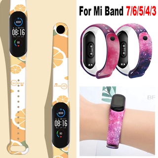 ภาพขนาดย่อของสินค้าสายนาฬิกาข้อมือซิลิโคน แบบเปลี่ยน สําหรับ Xiaomi Mi Band 7 6 5 4 3