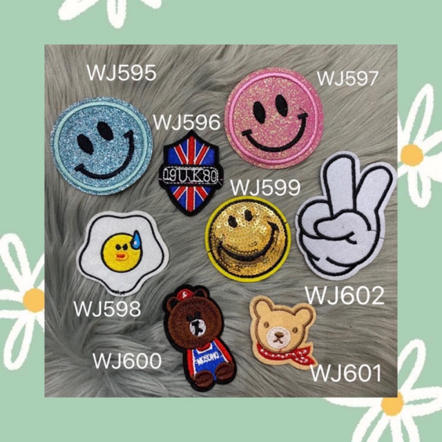 diy-patches-ตัวรีดติดเสื้อผ้า-กาวในตัว-กระเป๋า-รองเท้า-รีดกับวัสดุที่เป็นผ้าได้หลากชนิดหรือนำไปเย็บ-ปะเสื้อผ้า-งานปักผ้า