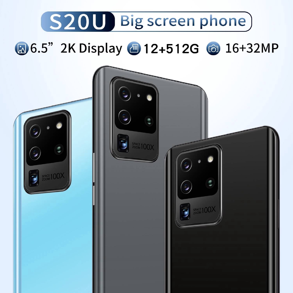 ภาพหน้าปกสินค้าโทรศัพท์มือถือสมาร์ทโฟน s 20 u 6 . 5 นิ้ว 5 กรัม/4 กรัม android os 10 . 0 gb 12gb จากร้าน xiaoyangyang.th บน Shopee