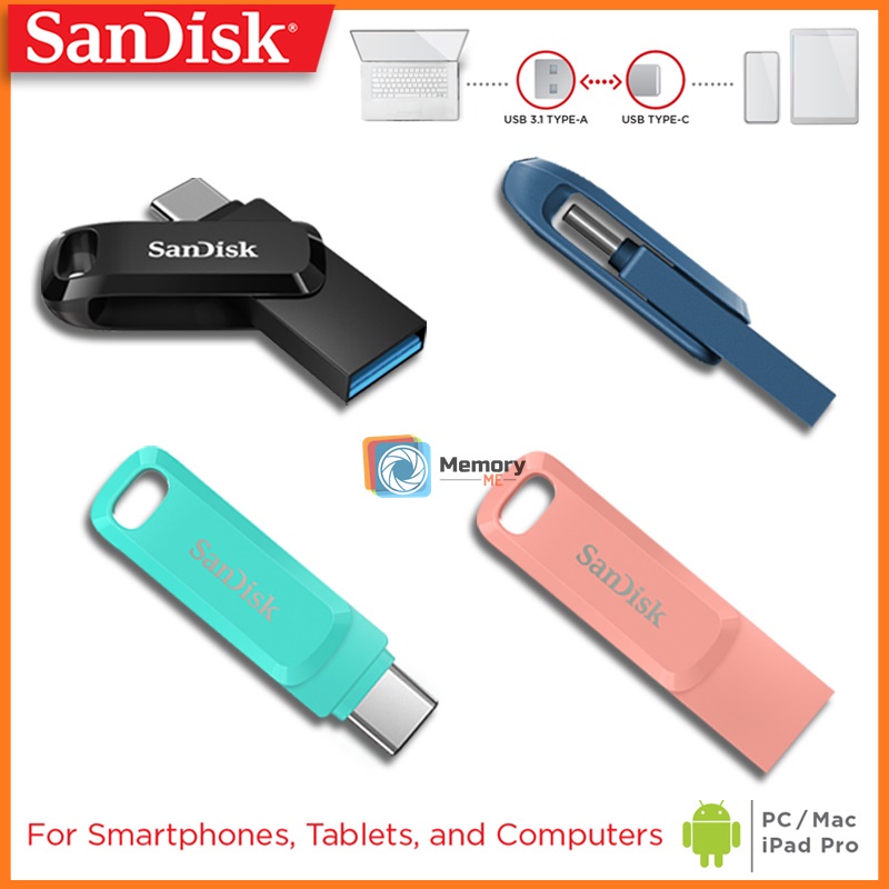 ภาพสินค้าSANDISK Ultra Dual DriveGo Flashdrive แฟลชไดร์ OTG TypeC &USB 32GB/64GB/128GB/256GB forมือถือ/Tablet/PC/notebook จากร้าน memoryme_official_shop บน Shopee ภาพที่ 3