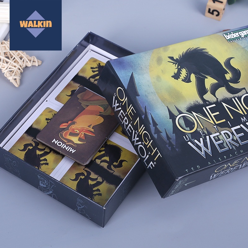 ภาพหน้าปกสินค้าOne Night Ultimate Werewolf อร์ชันภาษาอังกฤษ Walkin บอร์ดเกม บอร์ดเกมส์ เกมกระดาน เกมฝึกสมอง เกมปาร์ตี้ จากร้าน kqctkb5572 บน Shopee