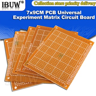 บอร์ดแผงวงจรไฟฟ้า PCB 7x9 Diy 70x90 มม. 5 ชิ้น