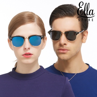 Ellastore123 แว่นตากันแดด เลนส์โพลาไรซ์ ป้องกันรังสียูวี UV400 สําหรับขับรถ ทุกเพศ