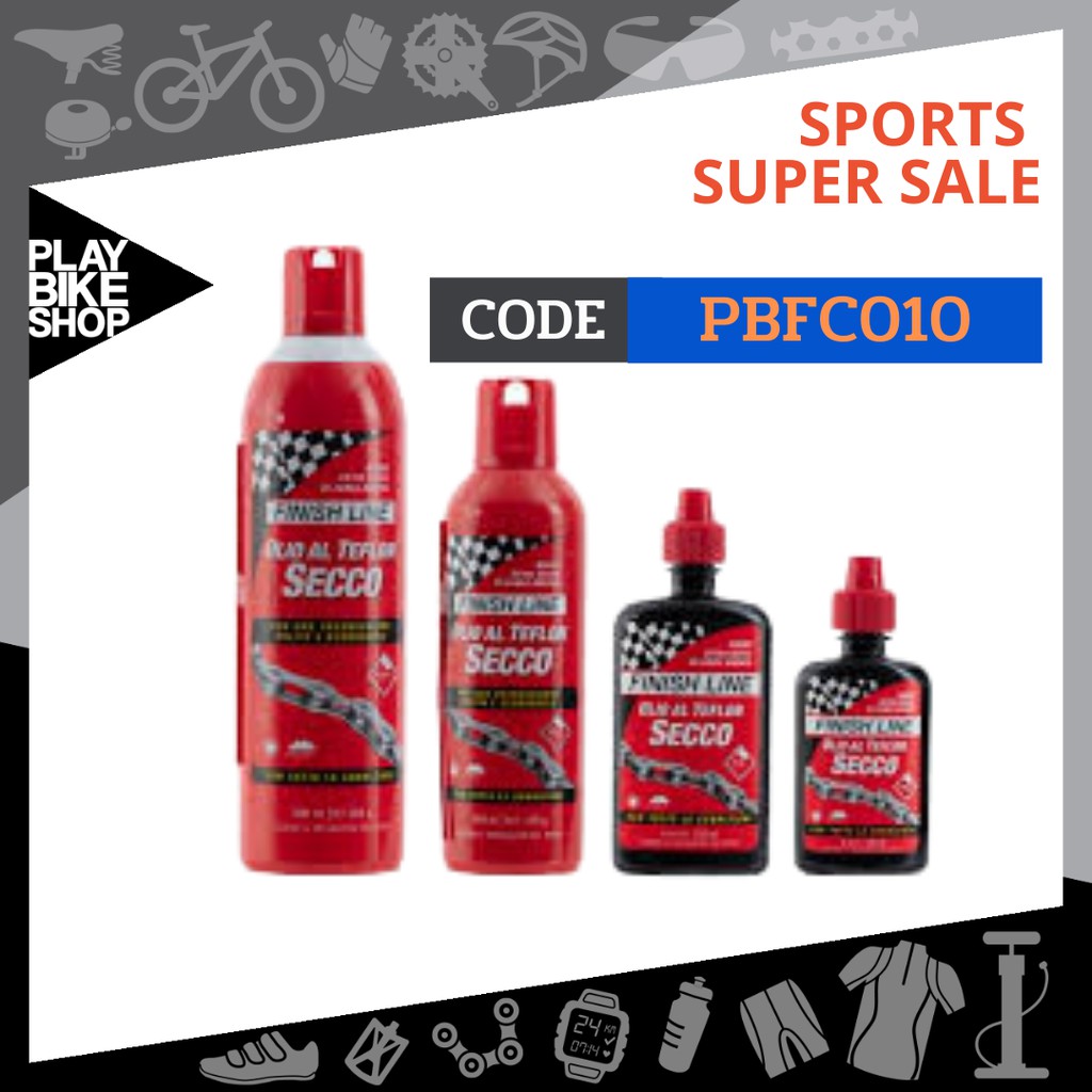 น้ำมันหยอดโซ่ หล่อลื่นแบบแห้ง FINISH LINE DRY BIKE LUBRICANT Shopee