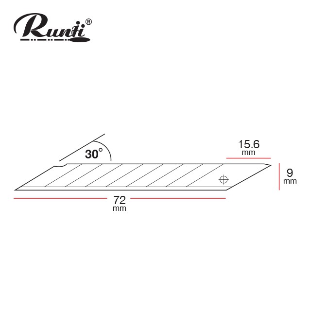 runji-ใบมีด-endura-9mm-blade-1-หลอด