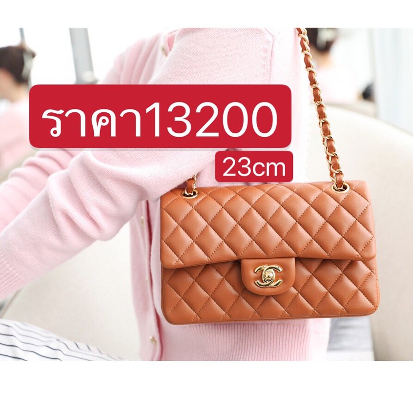 พรี-chanel-classic-flap-3size-หนังแกะ-กระเป๋าสะพายไหล่-กระเป๋าสะพาย