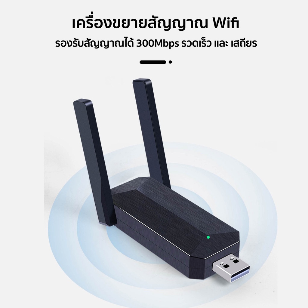 กระจายสัญญาณ-wifi-300mbps-usb-wifi-repeater-ตัวกระจายสัญญาณไวไฟ-ไร้สาย-เครือข่ายไร้สาย