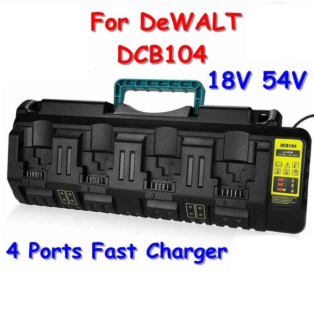 DCB104 Replacement For Dewalt Battery Charger Station 20V,Compatible With Dewalt 20V Battery (Yellow
