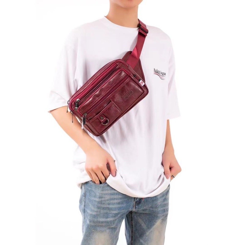 กระเป๋าคาดเอว-กระเป๋าคาดอก-yxin-fashion-หนัง-pu-ขนาดใหญ่-big-616