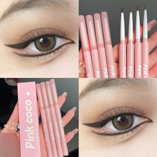 Pink Coco ปากกาอายไลเนอร์เจล ติดทนนาน กันน้ํา ไม่เลอะง่าย สีพื้น