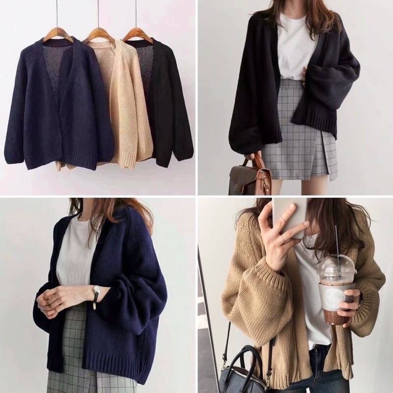 เสื้อคลุมคาดิแกน-พร้อมส่ง-จะหนาวแล้วต้องมีนะคะ-หนาและอุ่นมากใส่กันหนาวได้ดีมากค่ะ-สไตล์น่ารักแมทได้กับทุกชุด