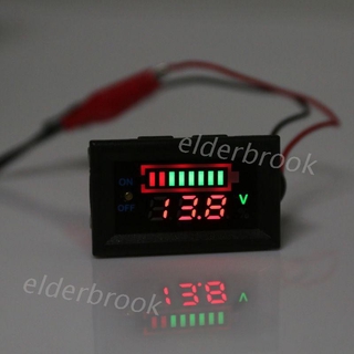 Edbx เครื่องวัดความจุแบตเตอรี่รถยนต์ 12v