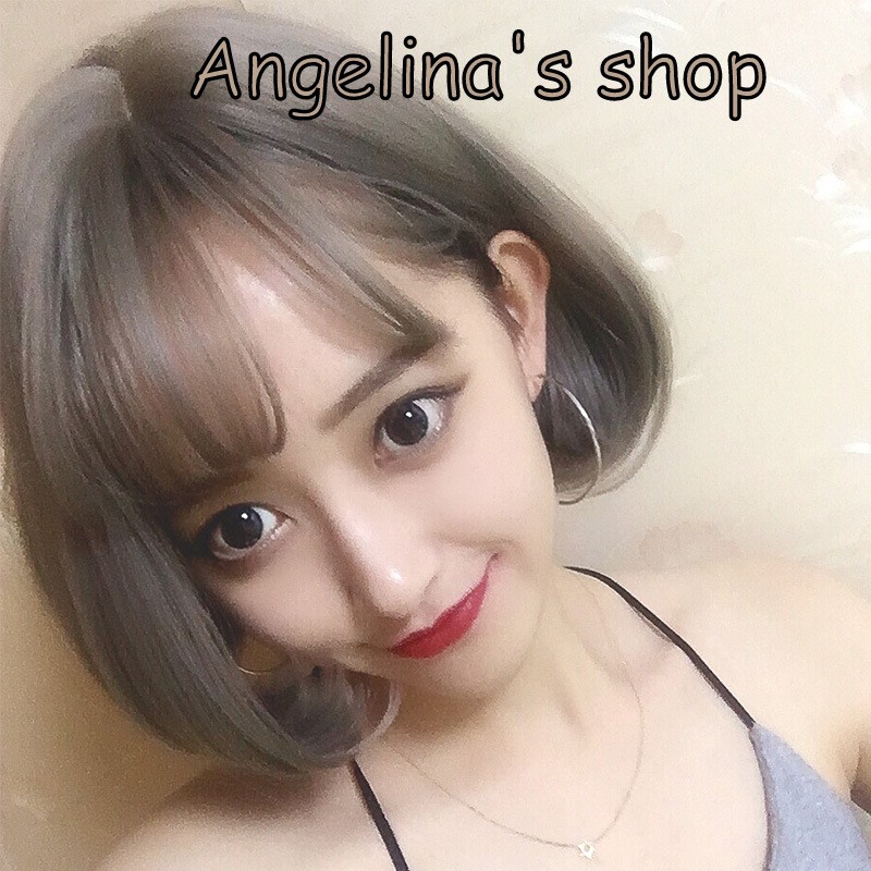 angelina-วิกผมสั้นสีเทา-สินค้าพร้อมส่ง-free-size