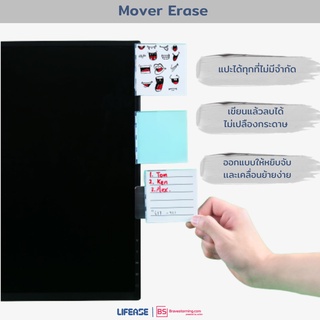 ภาพหน้าปกสินค้าMover Erase โพทอิท กระดาษโน๊ต  Post it note 3M Sticky Note Memo Pad  \"ลบได้\" ไม่เปลืองกระดาษ มีแม่เหล็กแถมฟรี! ที่เกี่ยวข้อง