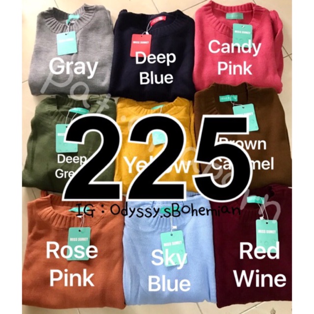 245-พร้อมส่งครบสีจ้า-sweater-งานแท้miss-sumey