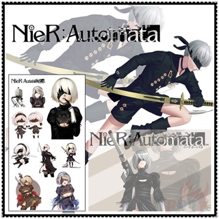 Nier:Automata - Anime สติ๊กเกอร์รอยสักชั่วคราวกันน้ํา 1 แผ่นสําหรับใช้ในการสักแขนร่างกายเซ็กซี่