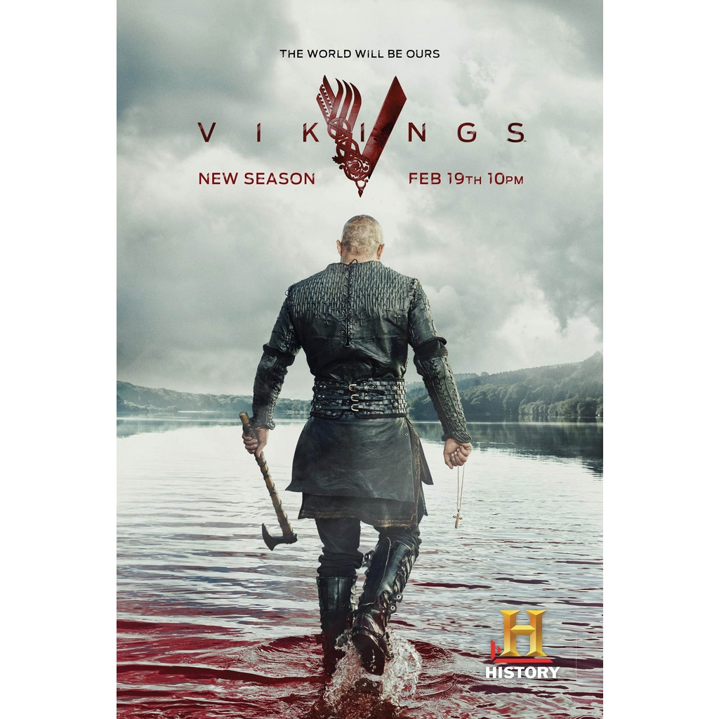 โปสเตอร์หนัง-vikings-ไวกิ้ง-ซีรี่ย์-ยอดนักรบเรือมังกร-movie-poster-ภาพติดผนัง-ตกแต่งบ้าน-รูปติดห้อง-ของสะสม-ร้านคนไทย