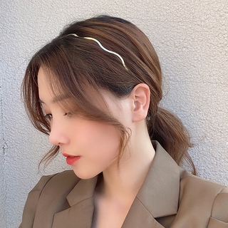 ^-^ พร้อมส่ง มาก ^-^ คาดผม เรียบหรู สีทอง สไตล์สาวเกาหลี ที่คาดผม gold metal headbands