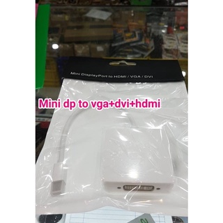 ส่งจากไทย Mini DP to DVI HDMI VGA 3IN1 สายเชื่อมต่อ หัวแปลง Mini DP สายแปลง Mini DP to HDMI Mini DP to VGA พร้อมส่ง