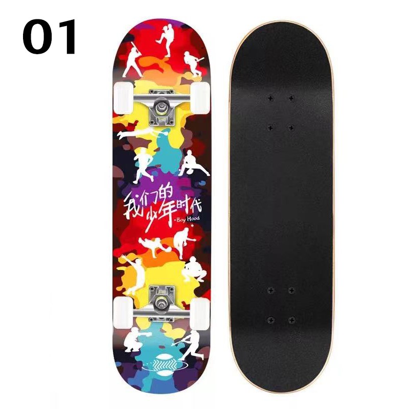 skateboards-สเก็ตบอร์ด-สเก็ตบอร์ดถูกๆ-สเก็ตบอร์ดผู้ใหญ่-รุ่น-80cm-สเก็ตบอร์ดพร้อมเล่น-สำหรับผู้เริ่มหัดเล่น