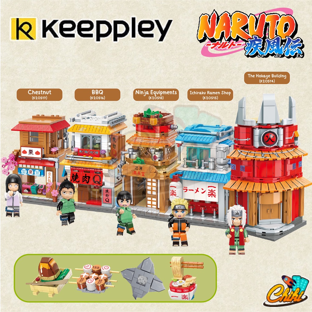 ชุดตัวต่อ-keeppley-k20514-k20518-หมู่บ้านโคโนฮะ-งาคุเระ-งานลิขสิทธ์เเท้-ของแท้