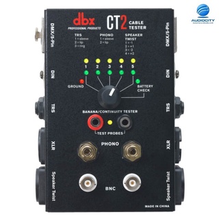 DBX CT-2 เครื่องทดสอบสายสัญญาณ Cable tester with many common connectors such