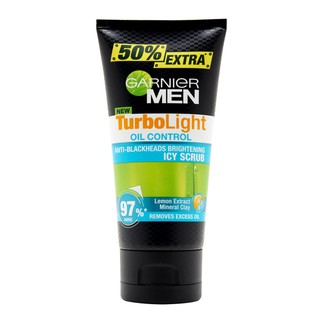 สินค้า GARNIER MEN การ์นิเย่เมน เมนเทอร์โบไลท์ ออยไอซีสครับโฟม 150 มล.