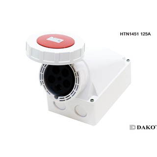 "Dako" Power Plug (เพาเวอร์ปลั๊ก) รุ่น HTN1451 125A 380V-415V 5Pin ระดับกันฝุ่นกันน้ำ IP67 ตัวเมีย แบบติดลอย