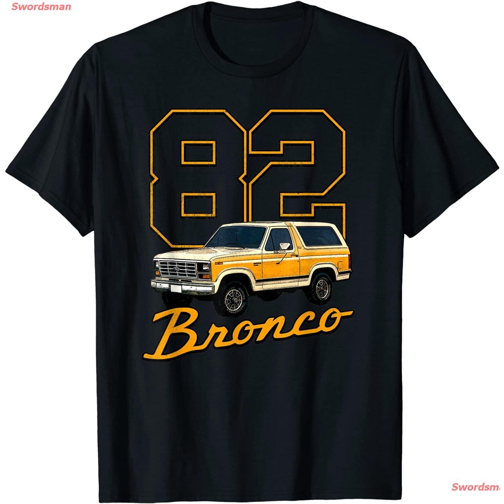 swordsman-เสื้อยืดลำลอง-ford-bronco-82-bronco-t-shirt-mens-womens-t-shirts