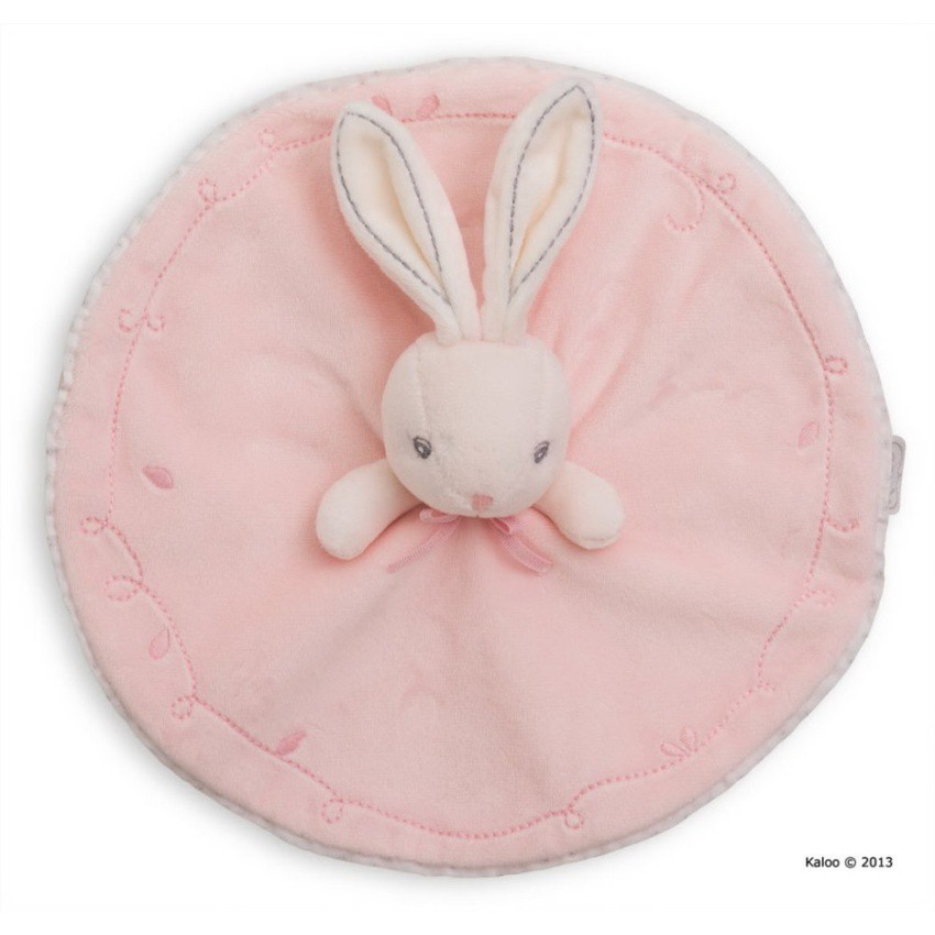 kaloo-ตุ๊กตาผ้ากัดกลมกระต่าย-kaloo-perle-round-doudou-rabbit-pinkสีชมพู