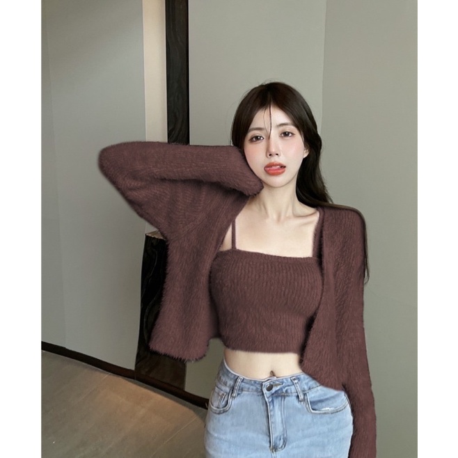 งานเซ็ตสายเดี่ยว-เสื้อคลุมชนมิ้ง