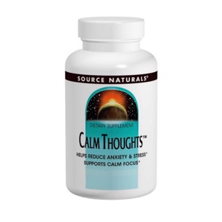 Calm Thoughts Helps Reduce Anxiety & Stress Supports Calm Focus ลดความวิตกกังวลและความเครียด 90 เม็ด