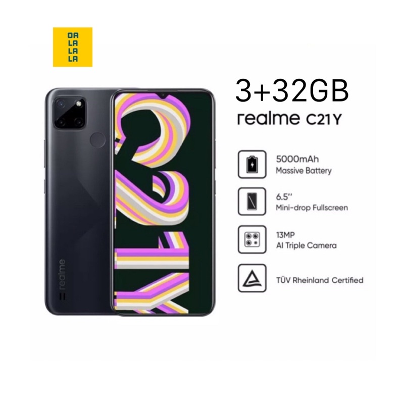 ภาพหน้าปกสินค้าRealme C21-Y  แบต5,000mAh เครื่องศูนย์แท้ รับประกันศูนย์ 1 ปี