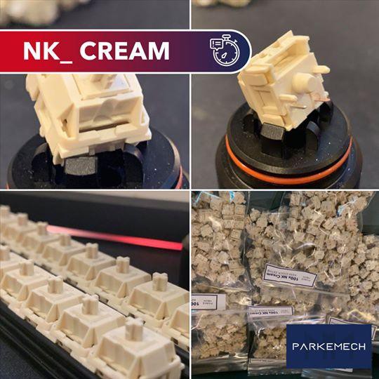 ภาพหน้าปกสินค้าNovelKeys Kailh Cream (NK Cream) x1 สวิทช์ Linear สุดลื่น (มีแยกขาย STEM) จากร้าน parkemech บน Shopee