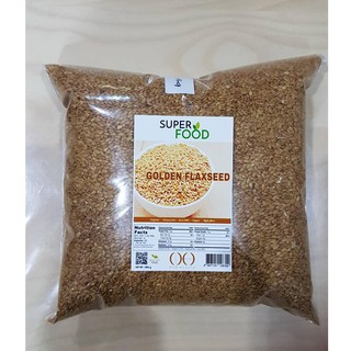 ภาพหน้าปกสินค้าแฟลกซีดสีทอง ออร์แกนิค แบบเม็ด (Organic Golden Flaxseed) ขนาด 1000 กรัม (1 kg) ที่เกี่ยวข้อง