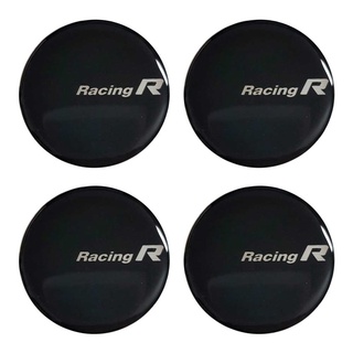 64mm. สติกเกอร์ Racing R สติกเกอร์ติดดุมล้อ สติกเกอร์เรซิ่น กว้าง 64 มิล.(6.4เซนติเมตร)